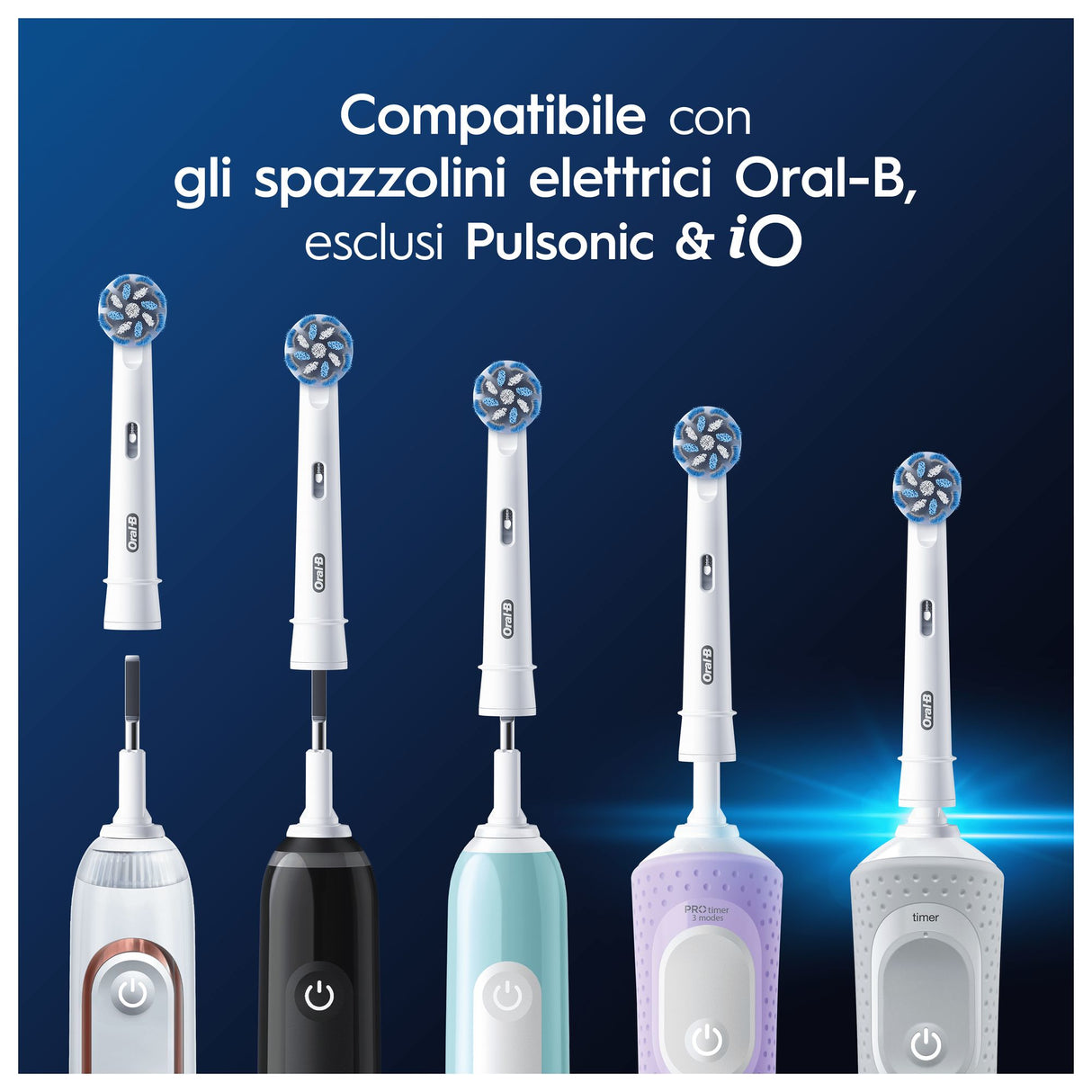 Oral-B Testine Di Ricambio Pro Sensitive Clean, 5 Testine