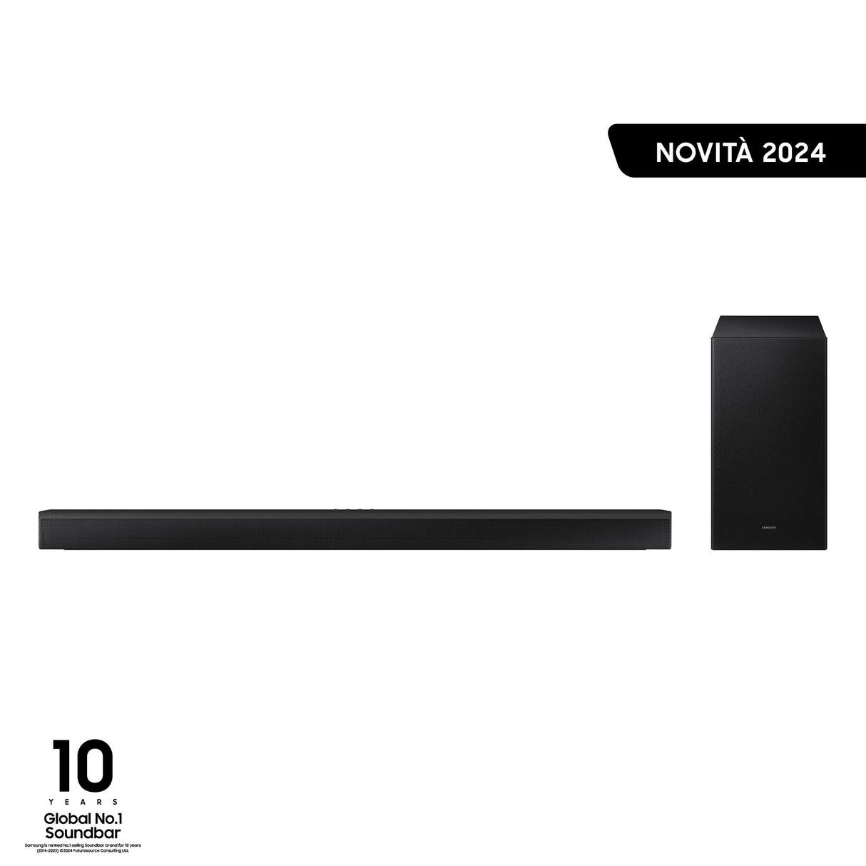 Samsung Soundbar HW-B750D/ZF Serie B, 6 Speaker, Wireless Dolby 5.1ch, Audio a 5.1 Canali, Surround sound expansion, Black 2024