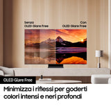 Samsung TV OLED 4K 77" QE77S95DATXZT Smart TV Wi-Fi Graphite Black 2024, Processore NQ4 AI GEN2, OLED Glare Free, Infinity One Design, Dolby Atmos