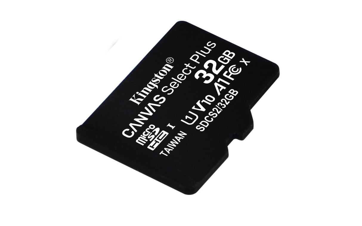 Kingston Technology Scheda micSDHC Canvas Select Plus 100R A1 C10 da 32GB + adattatore