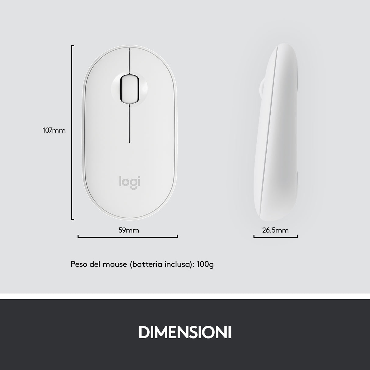 Logitech MK470 Kit Mouse e Tastiera, Layout Italiano Qwerty