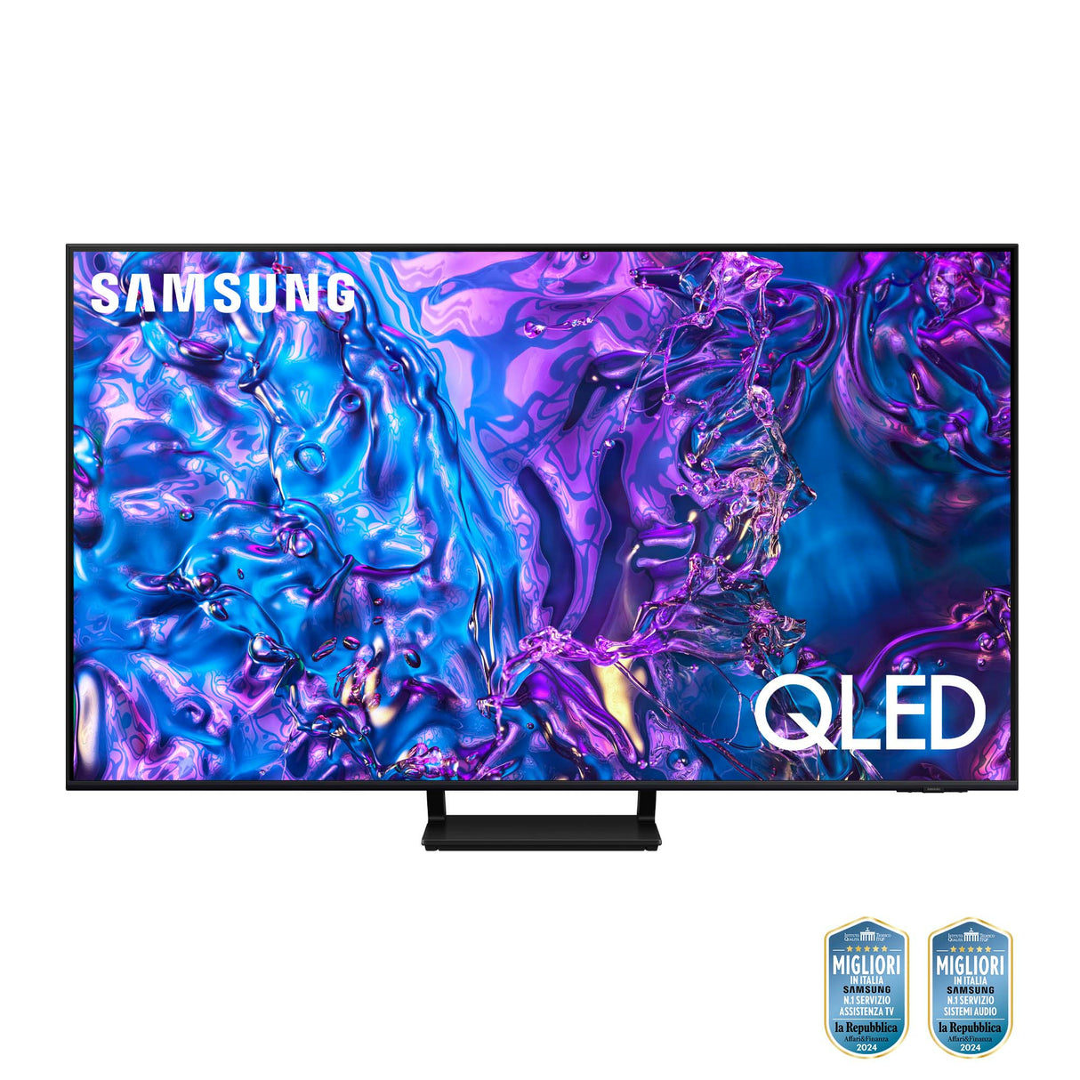 Samsung Q70D TV QLED 4K 65” QE65Q70DATXZT Smart TV Wi-Fi Black 2024, Quantum Processor 4K, 4K AI Upscaling, AirSlim Design, OTS Lite