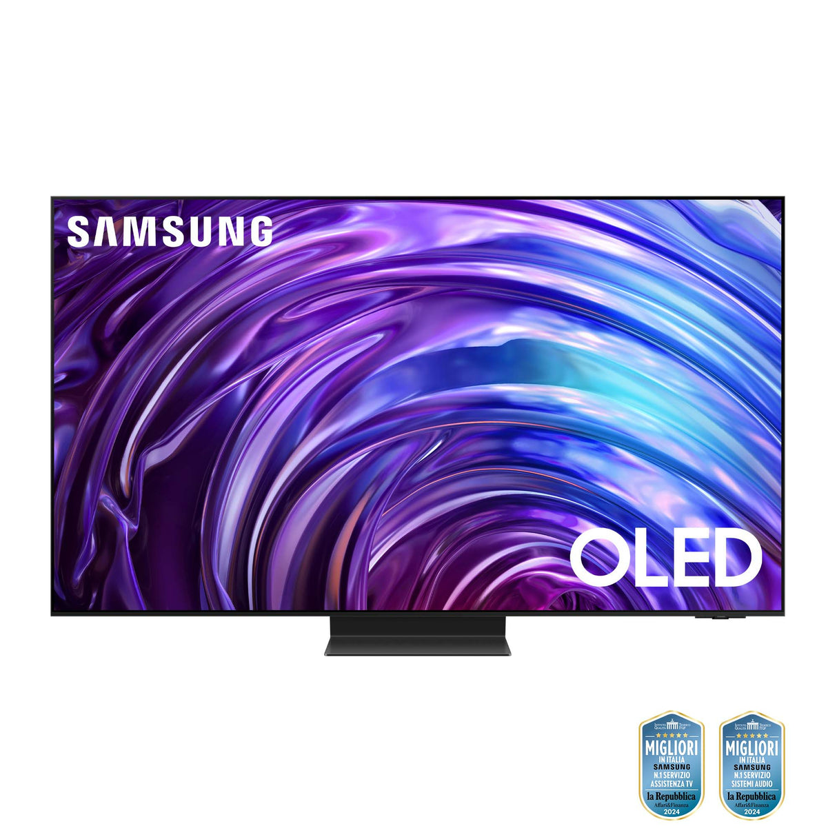 Samsung TV OLED 4K 55" QE55S95DATXZT Smart TV Wi-Fi Graphite Black 2024, Processore NQ4 AI GEN2, OLED Glare Free, Infinity One Design, Dolby Atmos