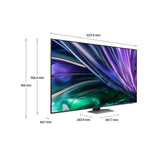 Samsung TV Neo QLED 4K 55” QE55QN85DBTXZT Smart TV Wi-Fi Carbon Silver 2024, Processore NQ4 AI GEN2, Tecnologia Quantum Matrix, Simple Chamfer Design, Dolby Atmos