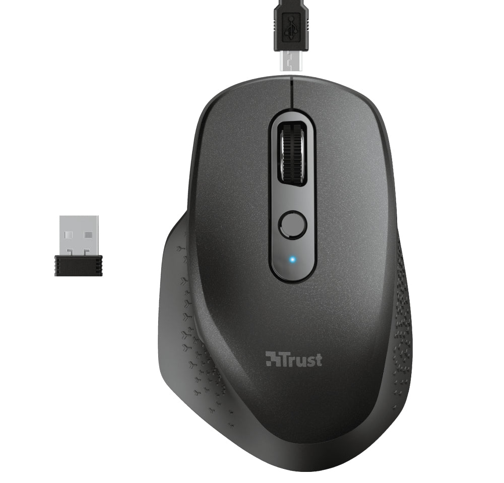 Trust Ozaa mouse Ufficio Mano destra RF Wireless Ottico 2400 DPI