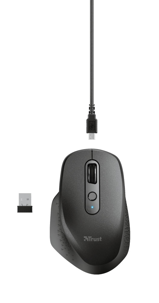 Trust Ozaa mouse Ufficio Mano destra RF Wireless Ottico 2400 DPI