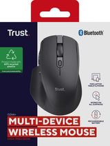 Trust Ozaa+ mouse Ufficio Mano destra RF senza fili + Bluetooth Ottico 3200 DPI