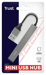 Trust Halyx USB 2.0 480 Mbit/s Alluminio