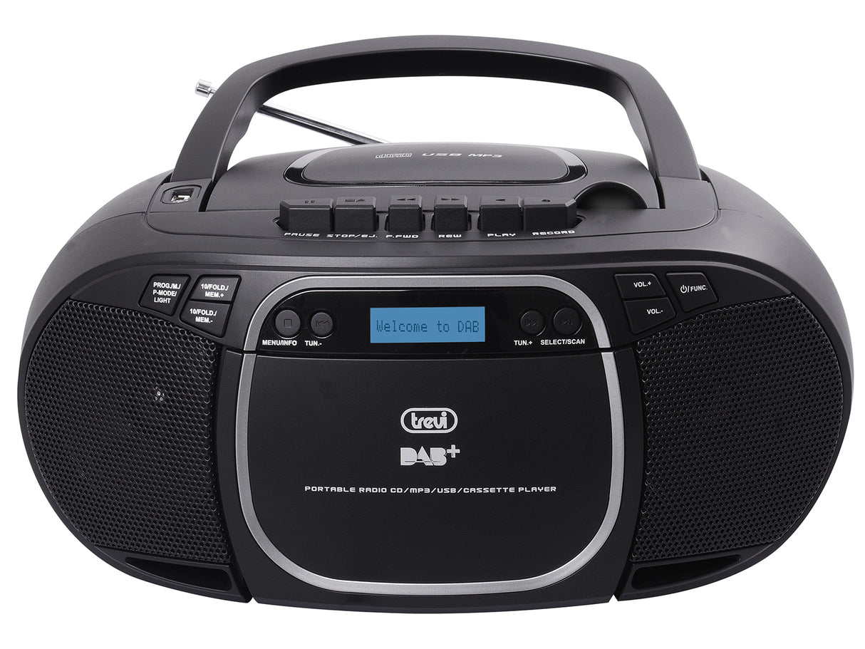 Trevi CMP 576 DAB Digitale 3 W DAB, DAB+, FM Nero Riproduzione MP3
