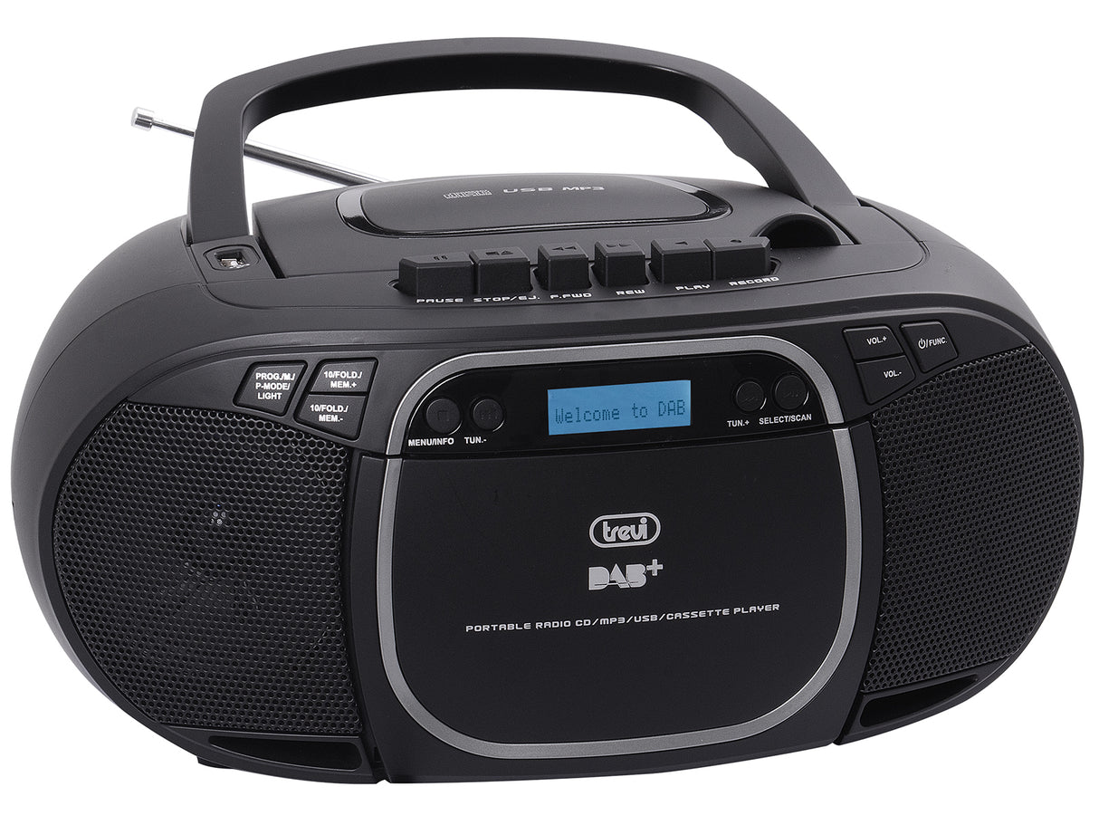 Trevi CMP 576 DAB Digitale 3 W DAB, DAB+, FM Nero Riproduzione MP3