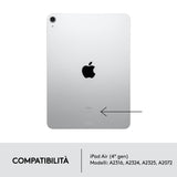 Logitech Combo Touch Custodia con Tastiera per iPad Air (4. gen - 2020) - Tastiera Retroilluminata Rimovibile, Trackpad Click-Anywhere, Smart Connector - Grigio.