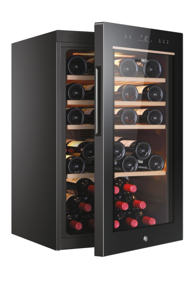 Haier Wine Bank 50 Serie 5 HWS49GA Cantinetta vino con compressore Libera installazione Nero 49 bottiglia/bottiglie