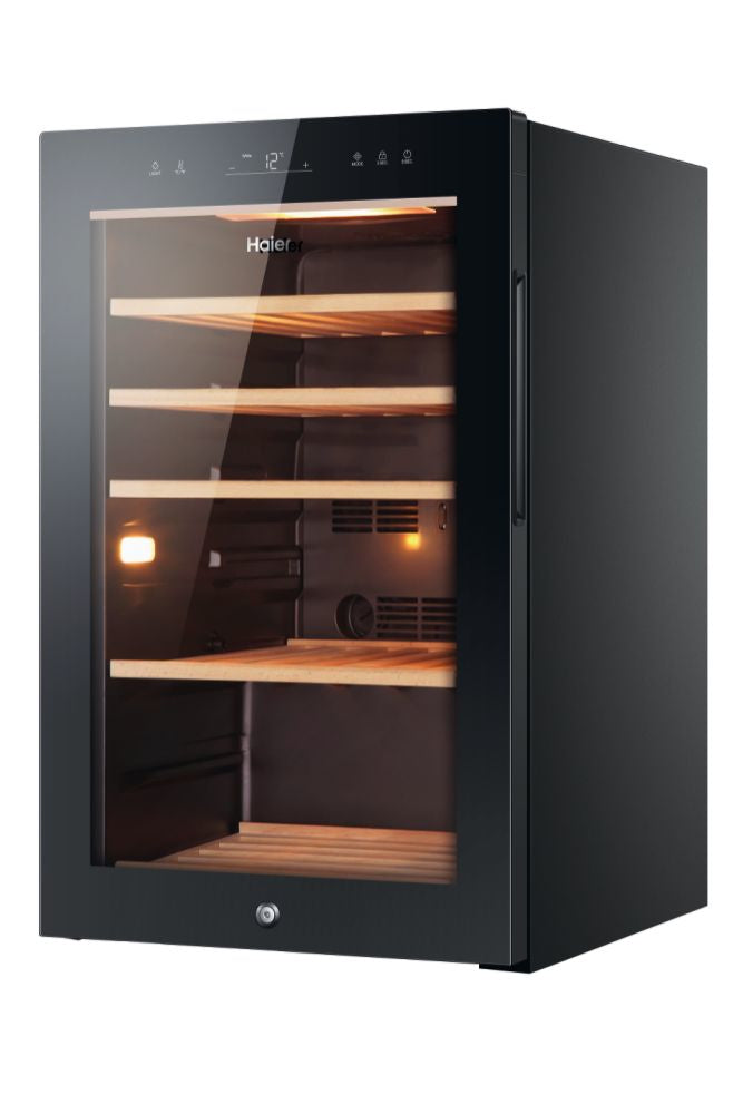 Haier Wine Bank 50 Serie 5 HWS49GA Cantinetta vino con compressore Libera installazione Nero 49 bottiglia/bottiglie