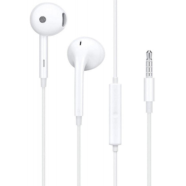 OPPO MH320 Cuffia Auricolare compatibile con molti smartphone Connettore 3.5 mm Bianco