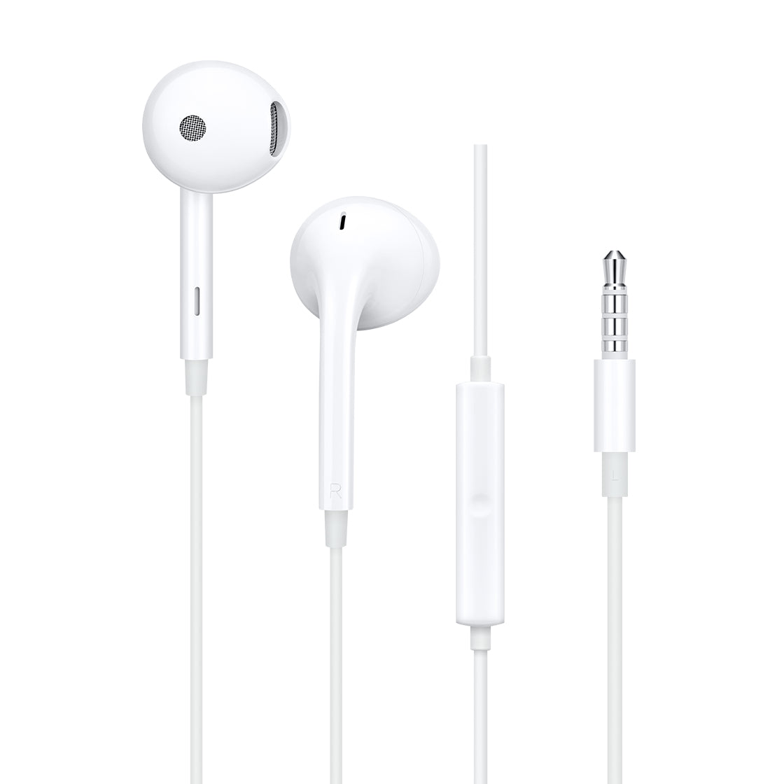 OPPO MH320 Cuffia Auricolare compatibile con molti smartphone Connettore 3.5 mm Bianco