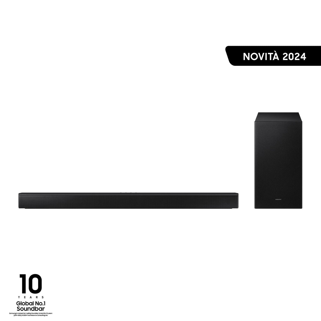 Samsung Soundbar HW-B650D/ZF Serie B, 4 Speaker, Wireless Dolby 5.1ch, Audio a 3.1 Canali, Surround sound expansion, Black 2024