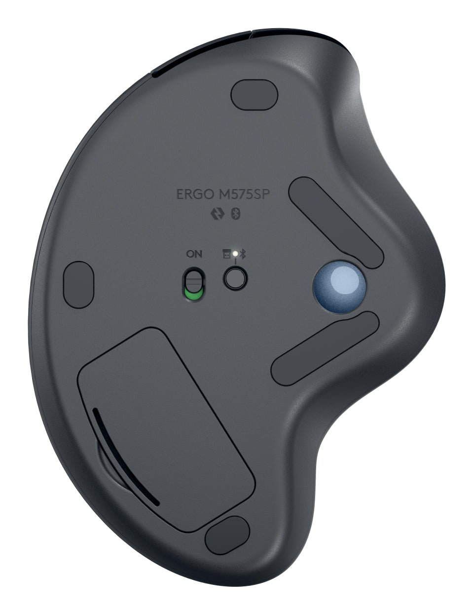 Logitech Ergo M575S mouse Ufficio Mano destra RF senza fili + Bluetooth Trackball 2000 DPI