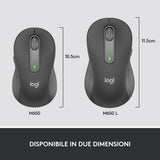 Logitech Signature M650 mouse Ufficio Mano destra RF senza fili + Bluetooth Ottico 4000 DPI