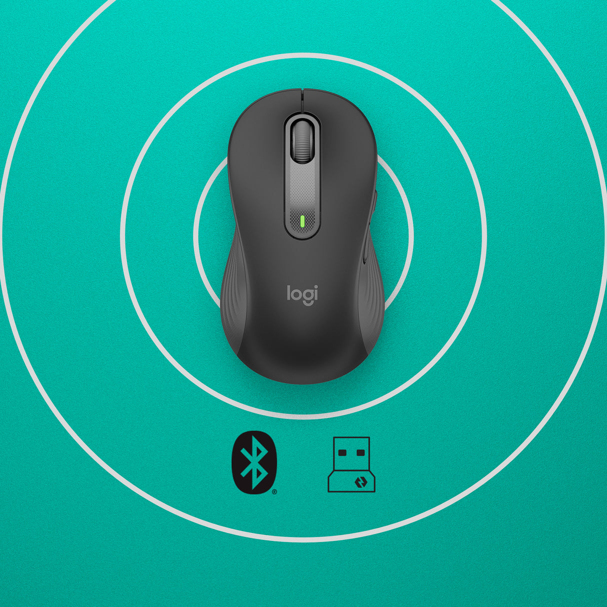 Logitech Signature M650 mouse Ufficio Mancino RF senza fili + Bluetooth Ottico 4000 DPI