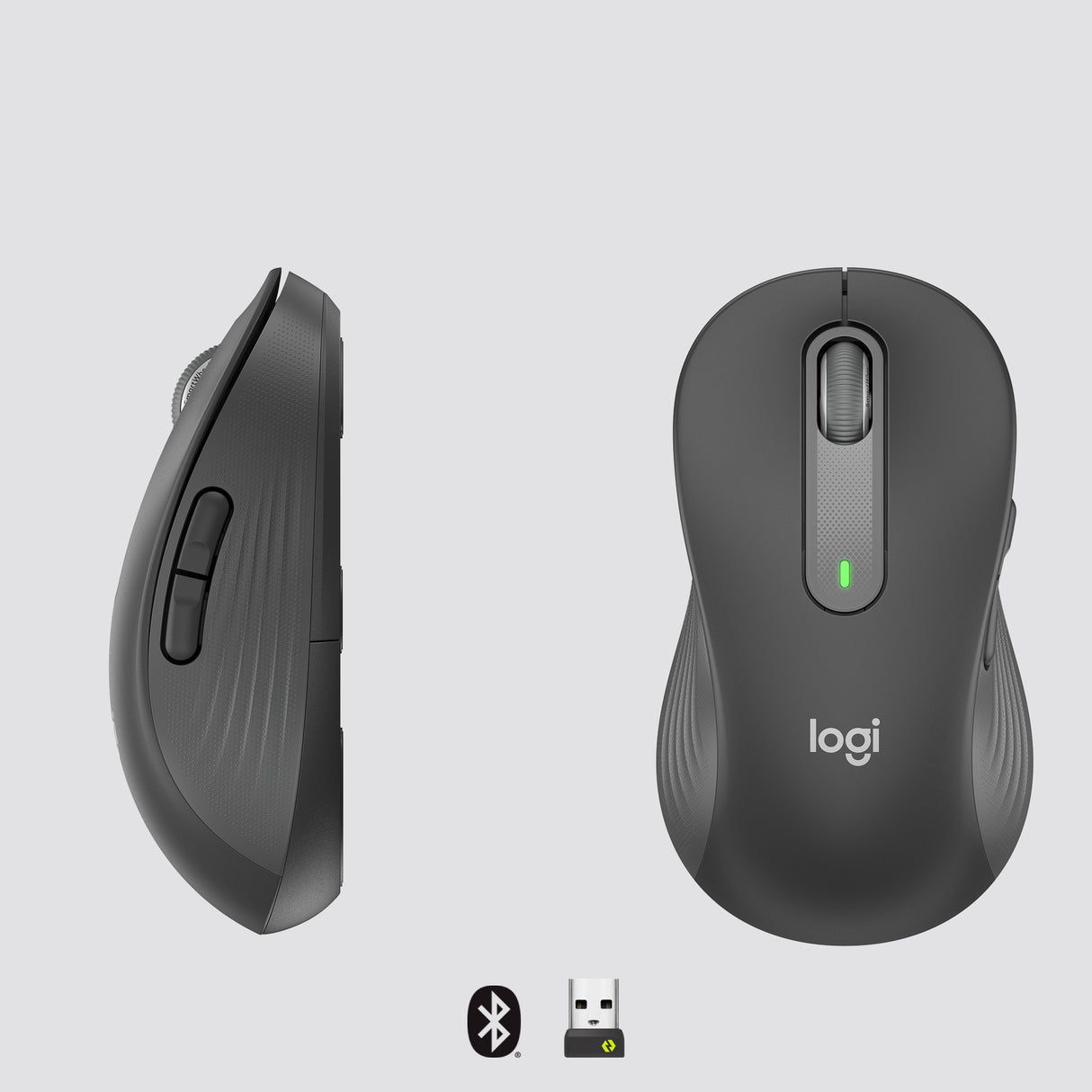 Logitech Signature M650 mouse Ufficio Mancino RF senza fili + Bluetooth Ottico 4000 DPI