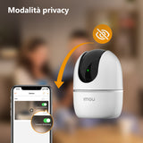 Imou A1 2Mp Telecamera motorizzata con sirena - audio bidirezionale - visione notturna - rilevamento persone