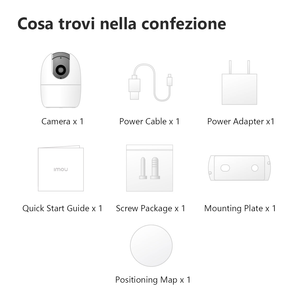 Imou A1 2Mp Telecamera motorizzata con sirena - audio bidirezionale - visione notturna - rilevamento persone