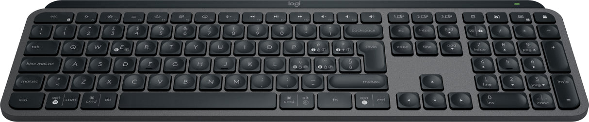 Logitech MX Keys S tastiera Universale RF senza fili + Bluetooth QWERTY Italiano Grafite