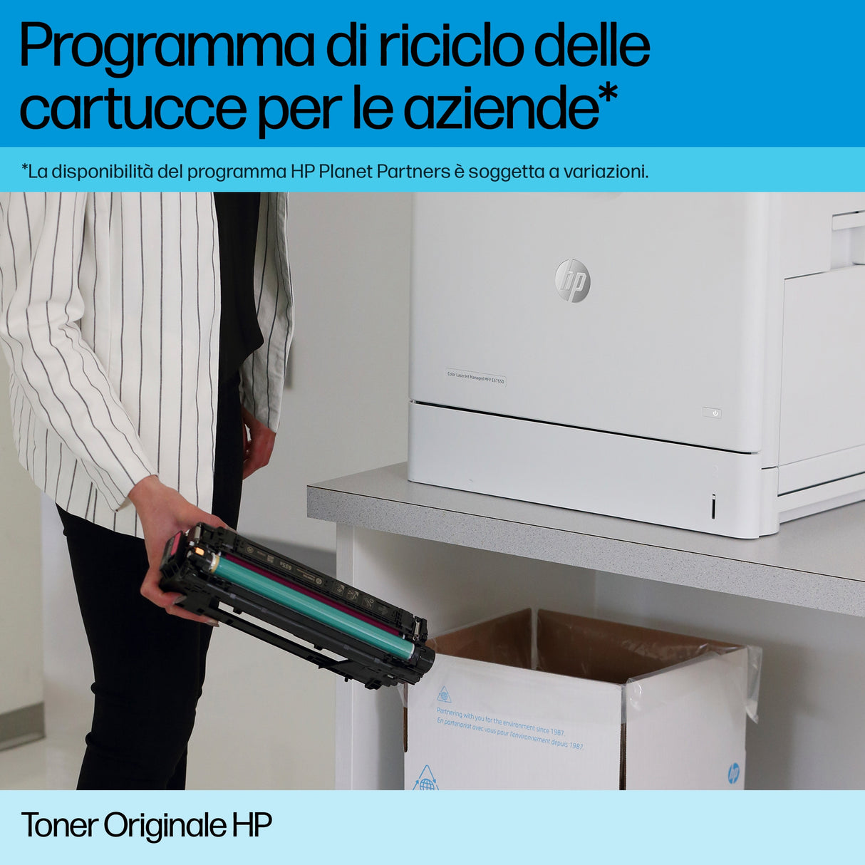 HP Cartuccia Toner originale ciano LaserJet 504A