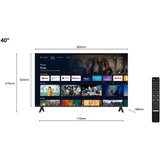 TCL 40S5400AF Smart TV 40 pollici, Full HD, HDR, Android TV, Wi-Fi, Bluetooth, Google Assistant