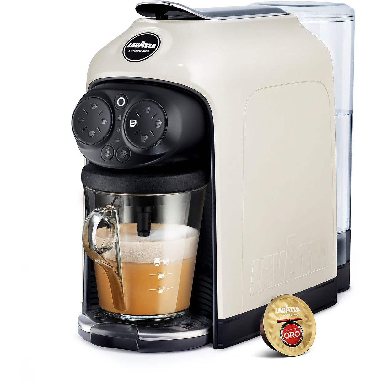 Lavazza Deséa, Macchina per caffè a capsule, 1,1 L, Capsule caffè, 1500 W, Bianco