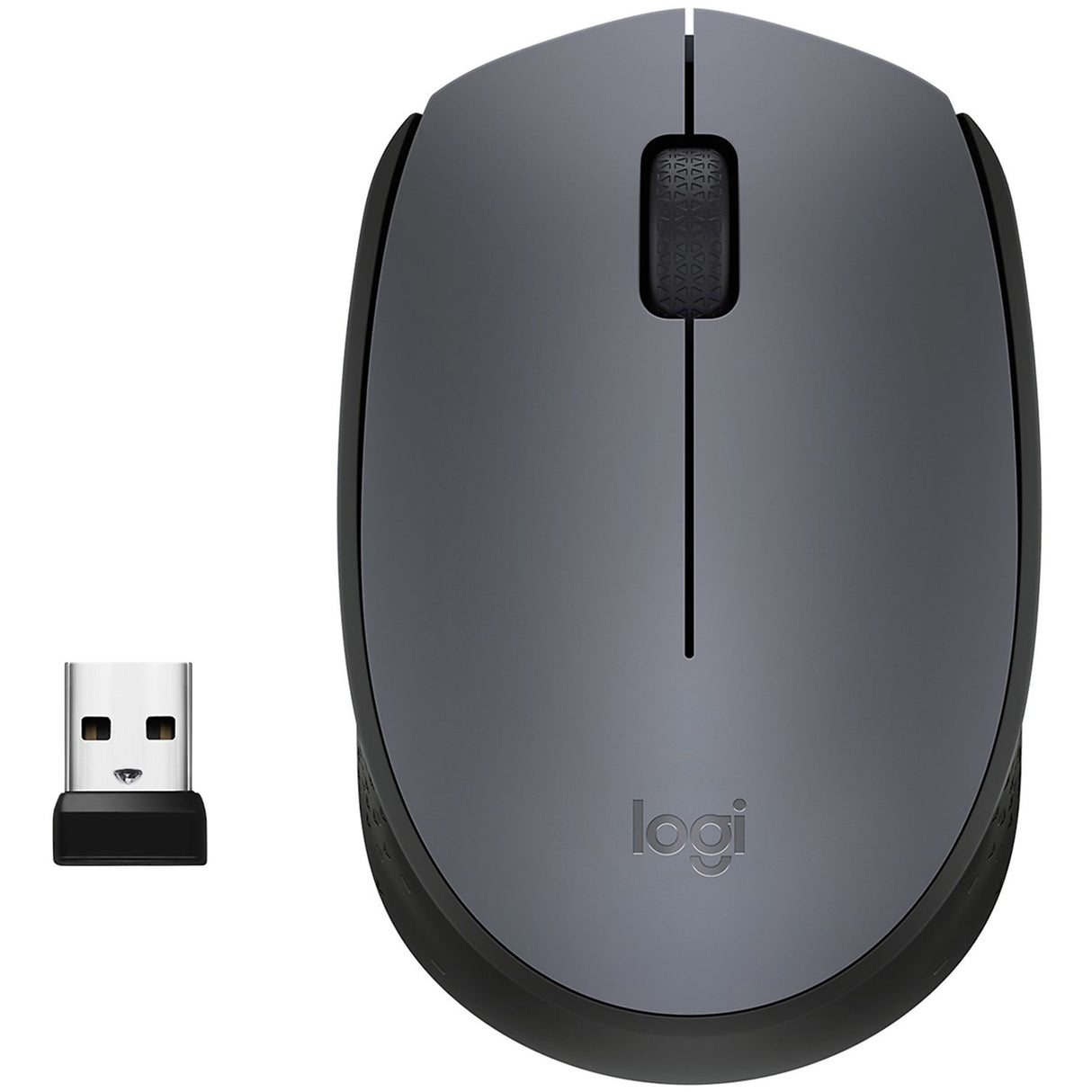 Logitech M171 Mouse Wireless, 2.4 GHz con Mini Ricevitore USB, Rilevamento Ottico, Durata ‎Batteria Fino a 12 Mesi, Mouse Ambidestro per PC/Mac/Laptop, Nero