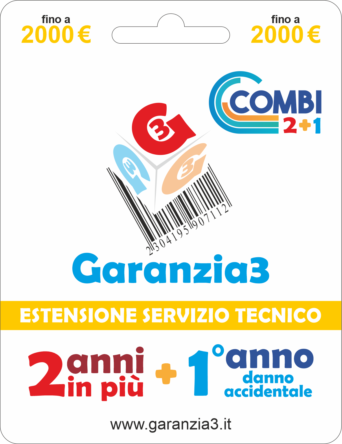 2 anni di garanzia in più + Protezione da danni accidentali per 12 mesi