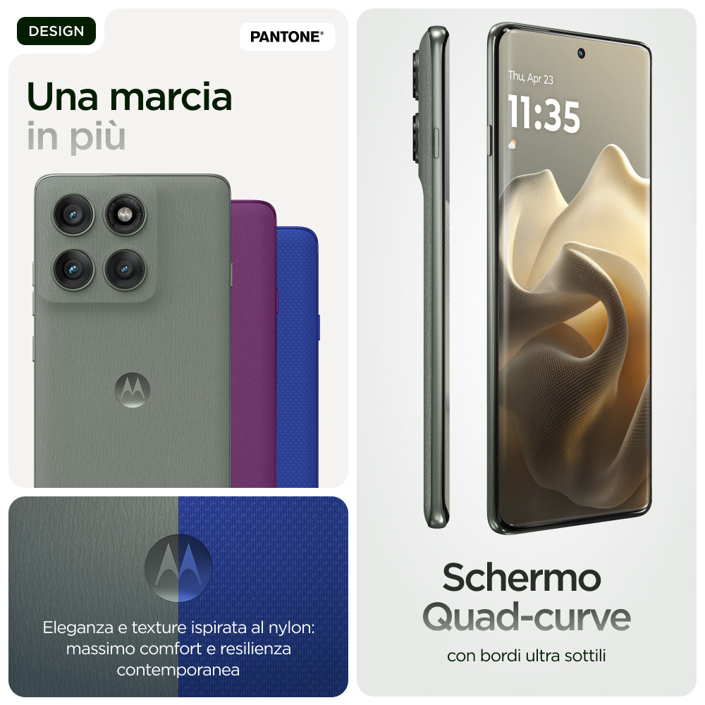 Motorola Edge 60 Pro 12 GB RAM / 512 GB storage – Pantone Shadow (verde)