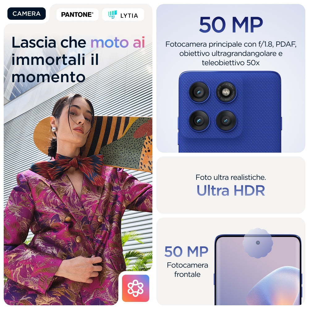 Motorola Edge 60 Pro 12 GB RAM / 512 GB Dazzling Blue – Smartphone Android 15 5G