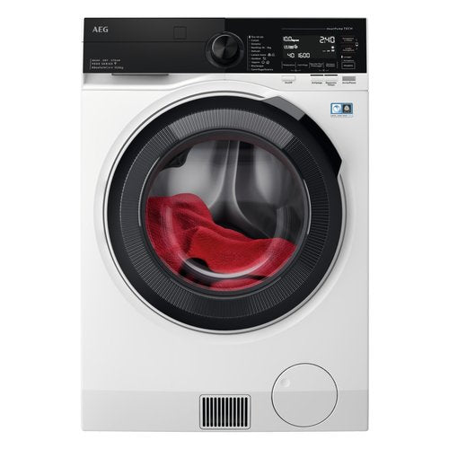 AEG Lavasciuga libera installazione 10Kg SERIE 9000 LWR9C166IAB Okokombi Sensidry White e Black, classe AC