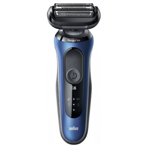 Braun Series 6 61-B1200s Rasoio Trimmer Nero, Blu