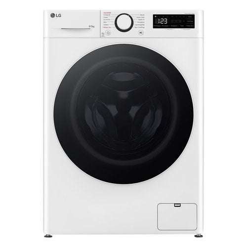 LG D2R5S09TSWW Lavasciuga slim 9/5kg AI DD, Classe E, 1200 giri, TurboWash 360, Vapore