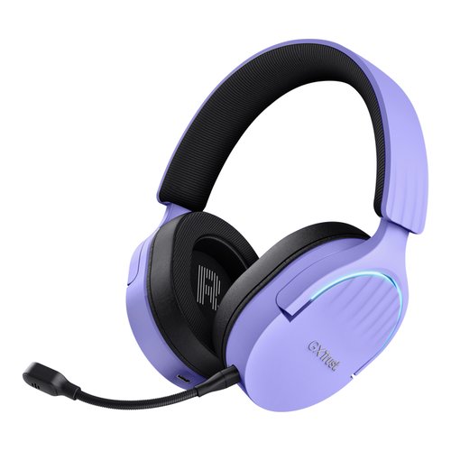 Trust GXT 491P FAYZO Auricolare Con cavo e senza cavo A Padiglione Gaming USB tipo A Bluetooth Nero, Viola