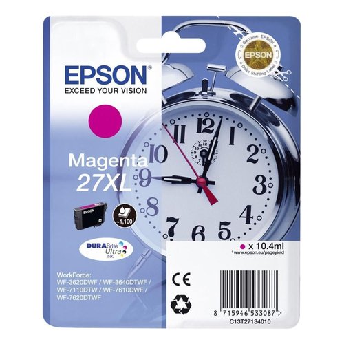 Epson Alarm clock Cartuccia Sveglia Magenta Inchiostri DURABrite Ultra 27XL