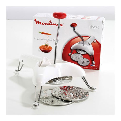 Moulinex K10110 affetta / sbuccia alimenti Rosso, Acciaio inox, Bianco