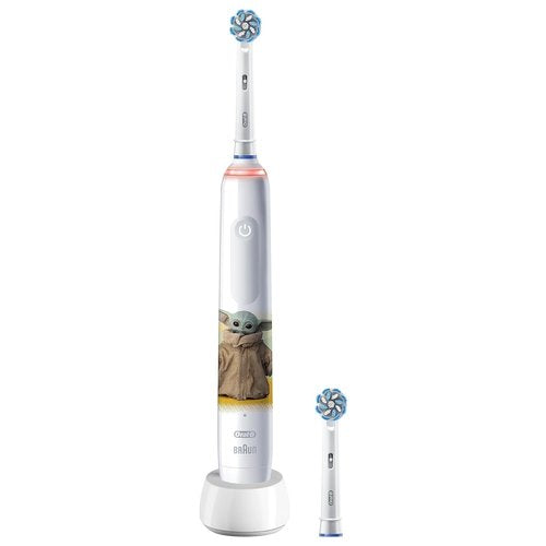 Oral-B PRO 14876674 spazzolino elettrico Bambino Spazzolino rotante Multicolore, Bianco