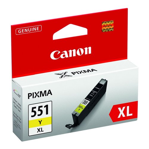 Canon Cartuccia d'inchiostro giallo a resa elevata CLI-551Y XL