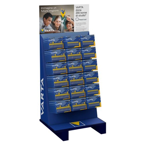 Espositore batterie Varta 95800140802 LONGLIFE POWER Floor