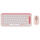 Logitech POP Icon Combo tastiera Mouse incluso Universale Bluetooth QWERTY Italiano Rosa, Bianco