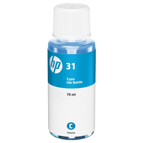 HP 31 70-ml Cyan Original Ink Bottle Originale
