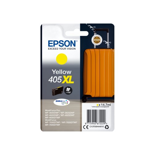 Epson Singlepack Yellow 405XL DURABrite Ultra Ink