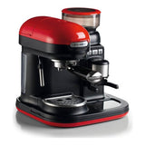 Ariete 1318 Macchina da Caffè con Macinacaffè - 1 filtro - Montalatte - 15 bar - 1080 Watt - 0,8 Litri - Linea Moderna - Rosso