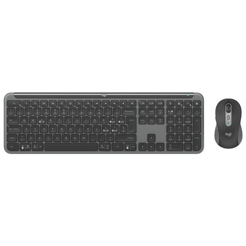 Logitech MK950 Signature Slim tastiera Mouse incluso Ufficio RF senza fili + Bluetooth QWERTY Italiano Grafite