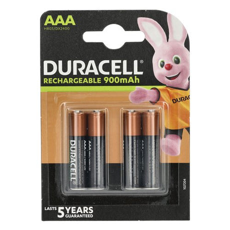 Duracell StayCharged AAA (4pcs) Batteria ricaricabile Mini Stilo AAA Nichel-Metallo Idruro (NiMH)