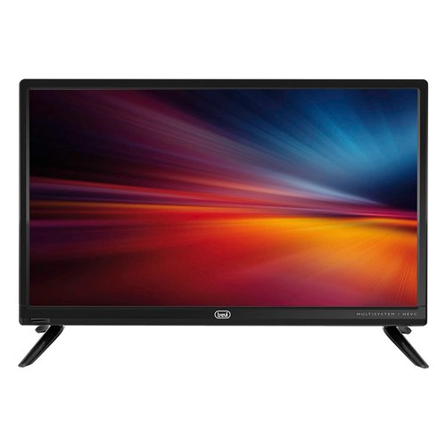 Trevi TV LED 19" HD con ricevitore digitale terrestre DVBT-T2/ DVBS-S2 con codec H.265 10 Bit e alimentatore 12V 3A